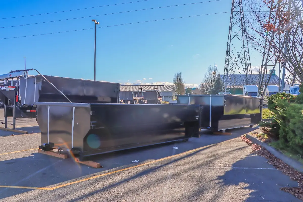 Roll-off dumpster ready for waste disposal at job site for 8 Yard Dumpster Rental in Laguna Niguel